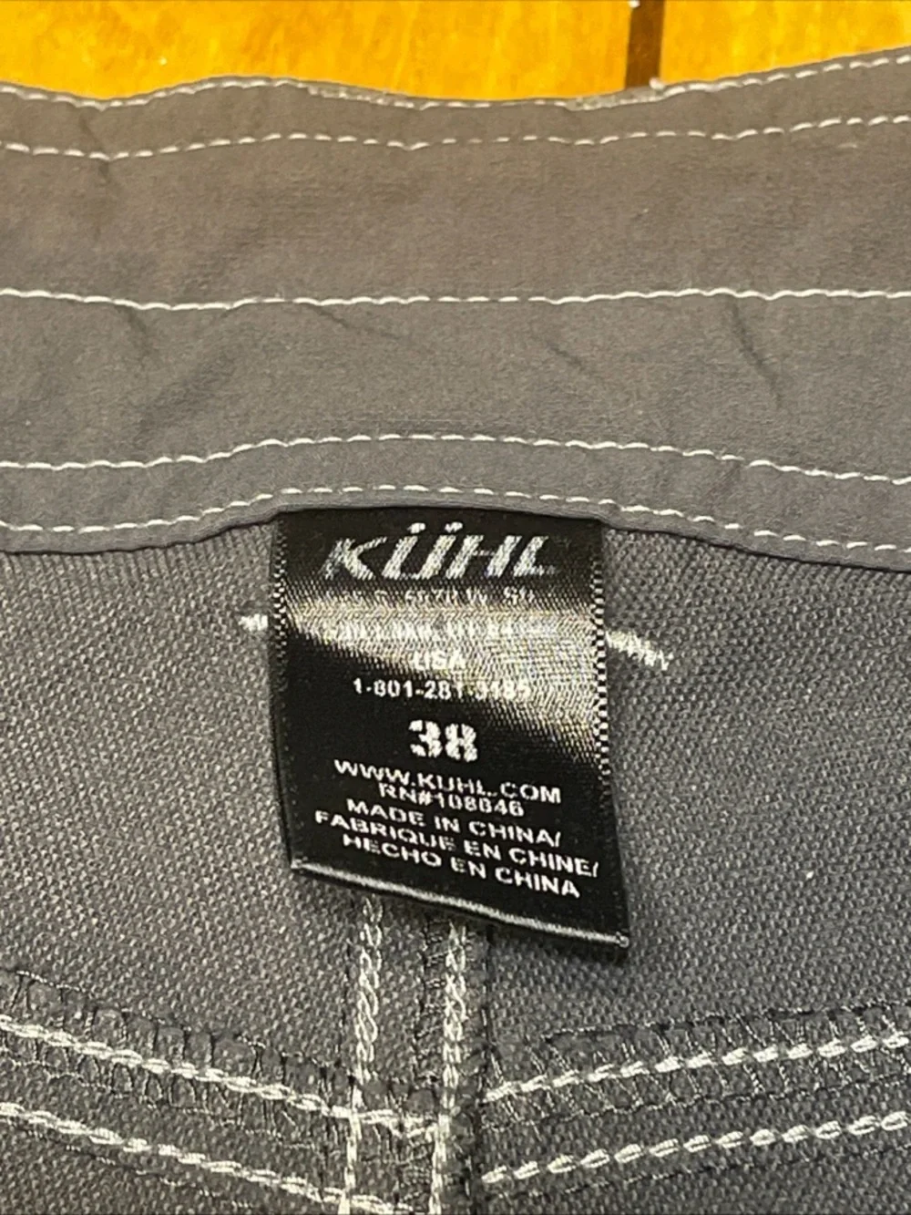 Kuhl Ramblr Shorts Size 38 Color Carbon Outdoor Hiking Cargo 12” Inseam - Picture 6 of 15